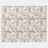 Chique Boheemse regenboog Gezellige stijlvolle rui Fleece Deken (Voorkant (Horizontaal))