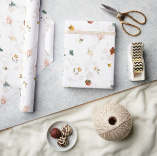 Chique Boho bloementuin Cadeaupapier
