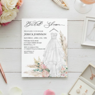 Chique Boho Bruidsmeisjes Huwelijksjurk Waterverf