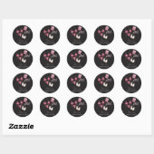 Chique boho bruiloft zwembadfeest ronde sticker (Vel)
