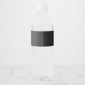 Chique boho bruiloft zwembadfeest waterfles etiket (Achterkant)