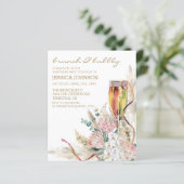 Chique Boho Champagne Brunch Bruisend Verjaardagsf (Staand voorkant)