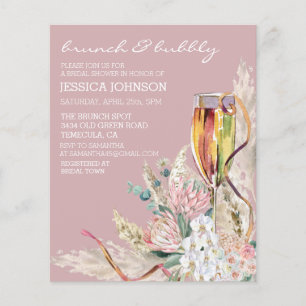 Chique Boho Champagne Brunch Bruisende Bruidsfeest