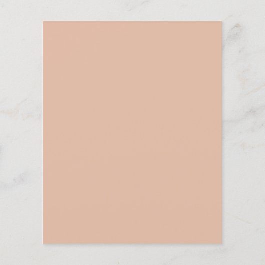 Chique Boho Floral Budget Bruiloft Uitnodigingen Flyer (Achterkant)