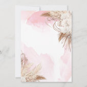 Chique Boho Flowers, Kroon, Waterverf Quinceañera Kaart (Achterkant)