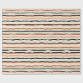 Chique Boho inheemse etnische geometrische marine  Cadeaupapier (Vlak)