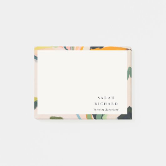 Chique Boho Kleurrijke Vogel van de Paradijs Gesch Post-it® Notes (Voorkant)