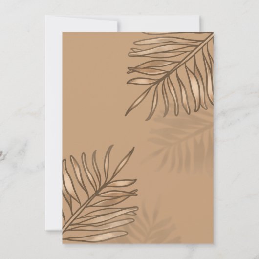 Chique Boho Pool Party Vrouwen Tropische Verjaarda Kaart (Achterkant)