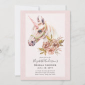 Chique BOHO Unicorn Bruidslunch Uitnodiging (Voorkant)