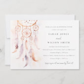 Chique Boho Veer Droomvanger Proefdinermaal Kaart (Voorkant)