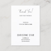 Chique Boho Vrouw Silhouet Oorbellen Displaykaart Visitekaartje