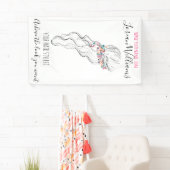 Chique boho wildflower bruiloft haar styliste bloe spandoek (Insitu)