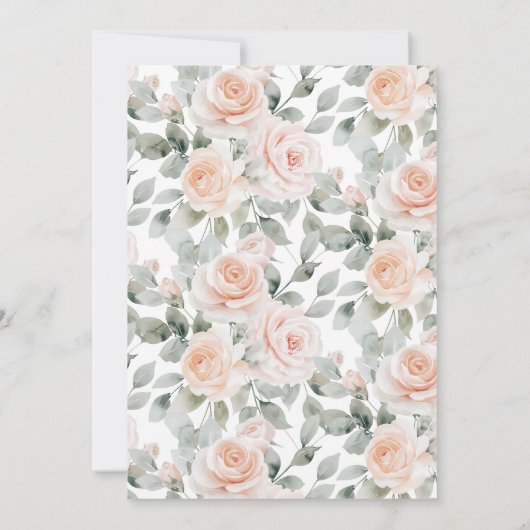 Chique Boho Woodland Dieren Baby Douche Kaart (Achterkant)