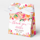 Chique Bold herfst bloemenwaterverf vrijgezellenfe Bedankdoosjes (Voorkant Zijde)