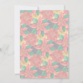 Chique Bold Poinsettias Kerstfeest Kaart (Achterkant)