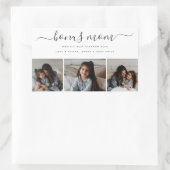 Chique Bonus Moeder Foto Wit Rechthoekige Moederda Rechthoekige Sticker (Tas)