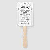 Chique boog modern stijlvol elegant handwaaier (Achterkant)