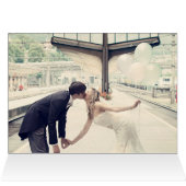 Chique bordeaux groen & blush roze dank u foto (Binnen Horizontaal (Boven))