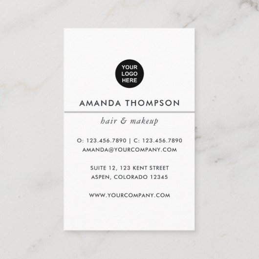 Chique Boss Vrouw Visitekaartje (Achterkant)