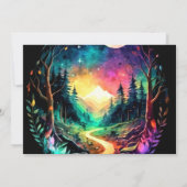 Chique Bossen betoverd Baby shower Kaart (Achterkant)