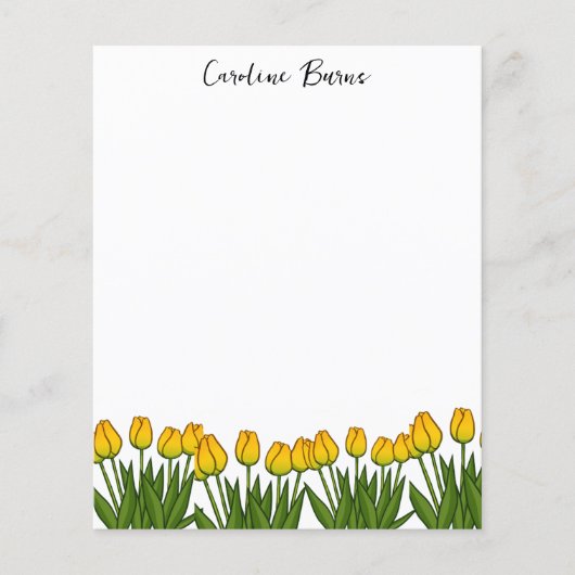 Chique botanische briefpapier flyer (Voorkant)