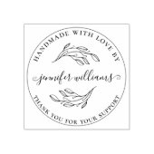 Chique botanische grillige script handgemaakt met  rubberstempel (Afrduk)