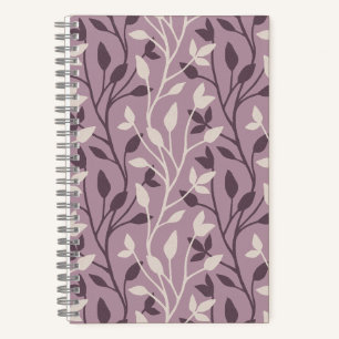 Chique Botanische Mauve Blad Elegant Notitieboek