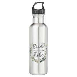 Chique Botanische Waterverf Boho Bride Tribe Waterfles
