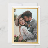 Chique Botanische Waterverf Floral Elegant Bruilof Kaart (Achterkant)