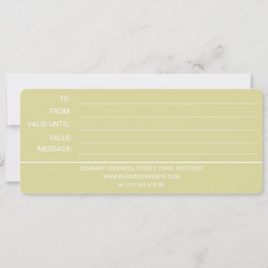 CHIQUE BOTER YELLOW BUSINESS LOGO CADEAUBON (Achterkant)