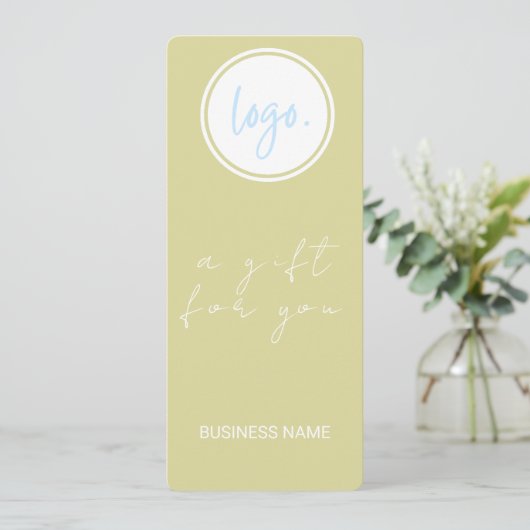 CHIQUE BOTER YELLOW BUSINESS LOGO CADEAUBON (Staand voorkant)