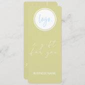 CHIQUE BOTER YELLOW BUSINESS LOGO CADEAUBON (Voorkant / Achterkant)