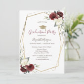 Chique Bourgogne Rozen, Afstudeerder Pet, Afstuder Kaart (Staand voorkant)