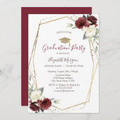 Chique Bourgogne Rozen, Afstudeerder Pet, Afstuder Kaart (Voorkant / Achterkant)