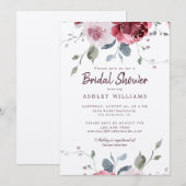 Chique Bourgondië Roze Rose Vrijgezellenfeest Kaart (Voorkant / Achterkant)