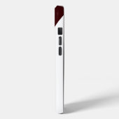 Chique Bourgondië & wit geometrisch modern Case-Mate iPhone Case (Achterkant / Links)