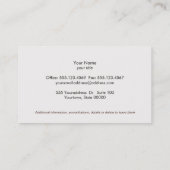 Chique Boutique Faux Beige Linnen Professioneel Ee Visitekaartje (Achterkant)