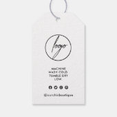 Chique Boutique Kleding Prijs Hang Label Logo Cadeaulabel (Achterkant)