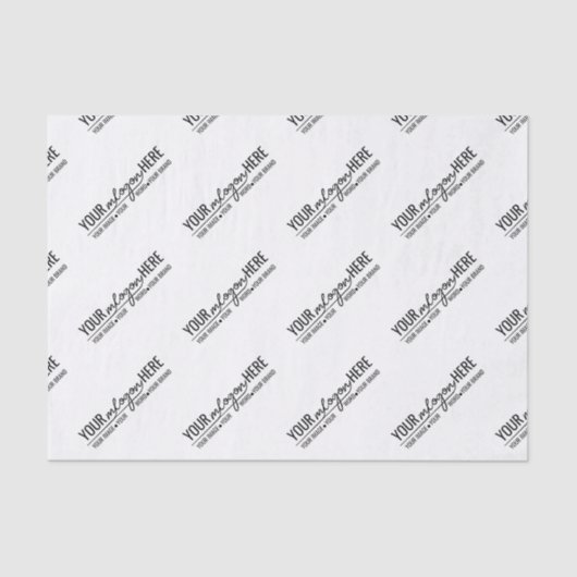 Chique Boutique Merkidentiteit Custom Logo Tissuepapier (Voorkant)