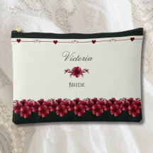 Chique bruid bordeauxrood bruiloftsshower cadeau