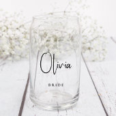 Chique bruid bruidegom script bruiloft blikvorm glas