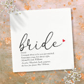 Chique Bruid Definitie, Bruiloftsscript Fun Servet