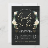 Chique bruid die gaat trouwen Calligraphy bloemrij Kaart (Voorkant)