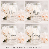 Chique bruids feest bruiloft blikvorm glas