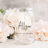 Chique bruids feest bruiloft blikvorm glas