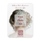 Chique bruids kapsels promotionele koelkast magneet (Verticaal)