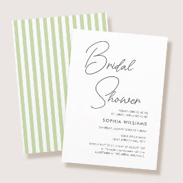 Chique Bruidsmeisjes Bruiloftsfeest Modern Script  Kaart