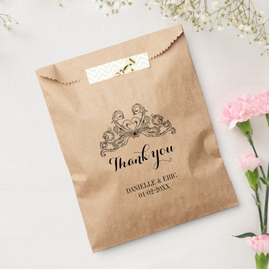  chique bruiloft dank u bedankzakje (Gezegeld)