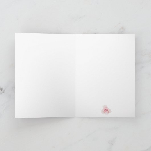 Chique bruiloft / douche blanco gevouwen Kaart (Binnen)