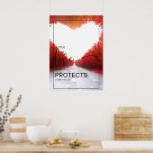 Chique bruiloft gangpad teken - 1 korintiërs 13:6 poster (Keuken)